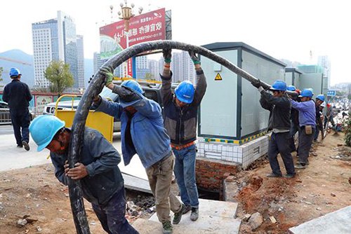 充氣式電纜管道密封袋使用現場